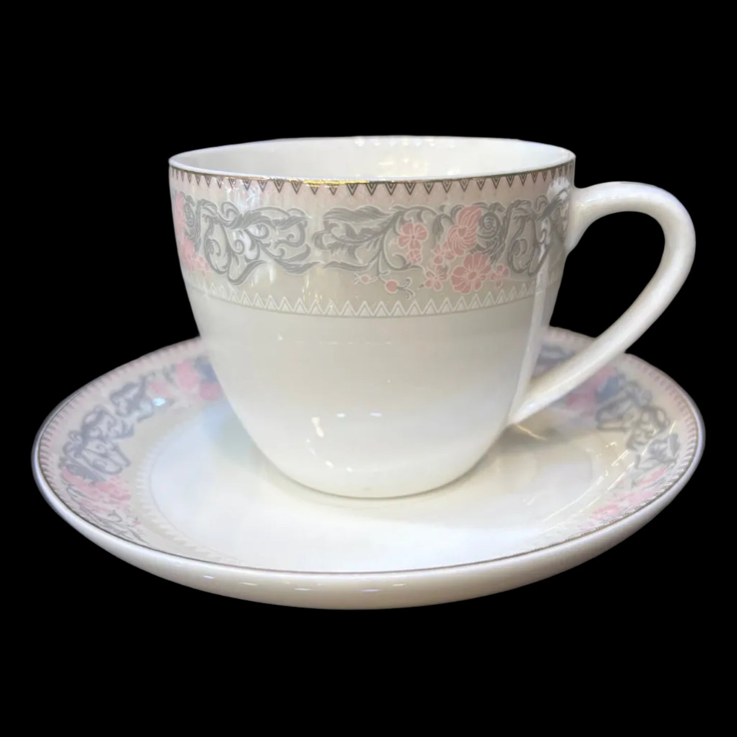 Heaven® 6-Piece Bone China Printed Cup & Saucer Set – Tea & Coffee Cups & Saucers