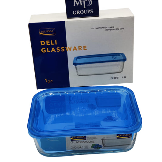 Delisoga® Airtight Glass Food Storage Container – Clear, Leak-Proof Transparent Glassware Freezer Safe - Heaven of homes - Sale Pakistan