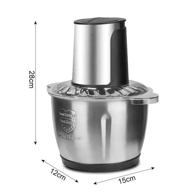 RAF™ Electric Food Processor & Meat Chopper with 2 Speed 2 Litre Capacity R7019 - Heaven of homes