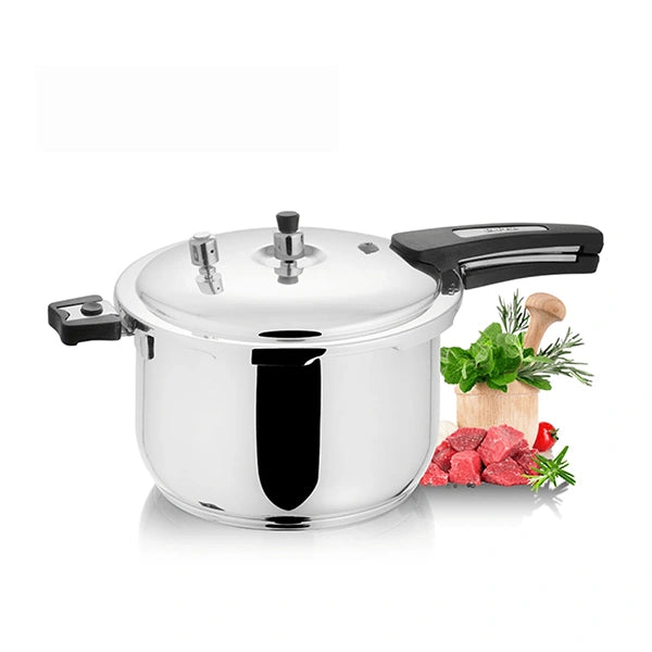 Alpha® Stainless Steel Pressure Cooker with Encapsulated Bottom Alpha® Stainless Steel Pressure Cooker with Encapsulated Bottom