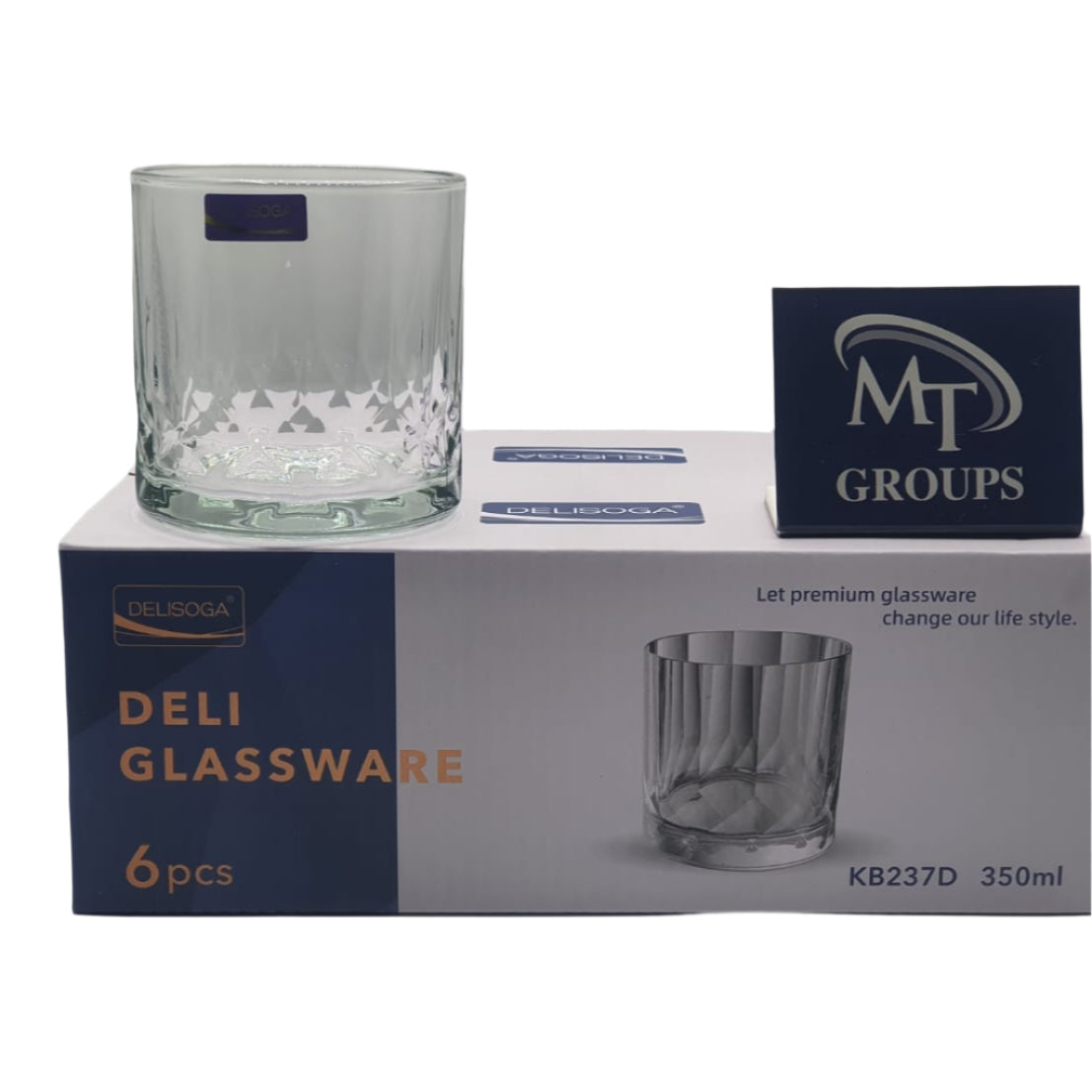 Delisoga® Set of 6 350ml Clear Glass Drinkware – Elegant Tumblers for Home, Office & Entertaining - Heaven of homes - Sale Pakistan