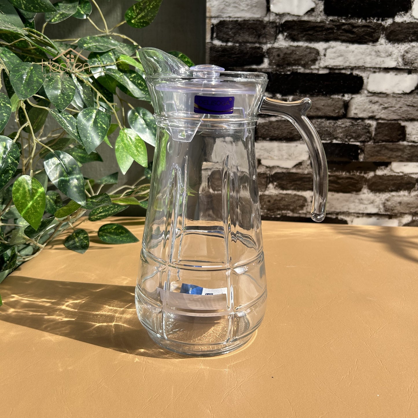 Delisoga® Premium 1.7-Liter Glass Serving Jug – Elegant Pitcher for Beverages - Heaven of homes - Sale Pakistan