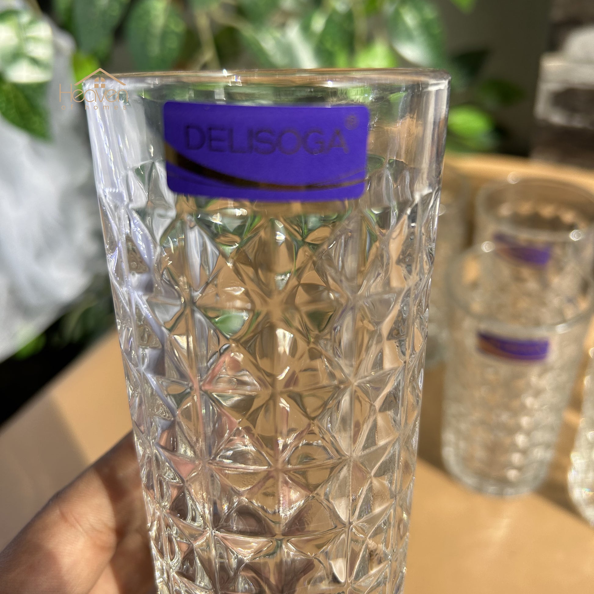 Delisoga® 280 ml Transparent Drinking Glasses – Elegant and Stylish Glassware for Every Occasion DSY2041 - Heaven of homes - Sale Pakistan