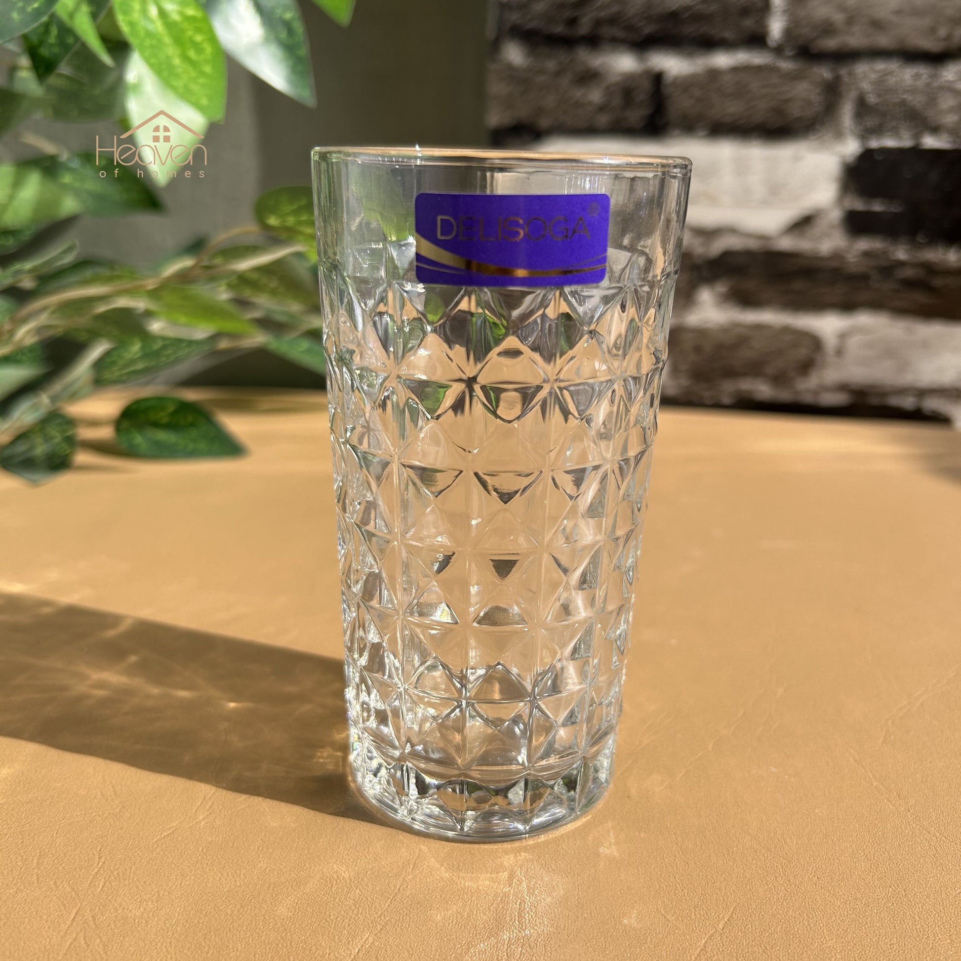 Delisoga® 280 ml Transparent Drinking Glasses – Elegant and Stylish Glassware for Every Occasion DSY2041 - Heaven of homes - Sale Pakistan