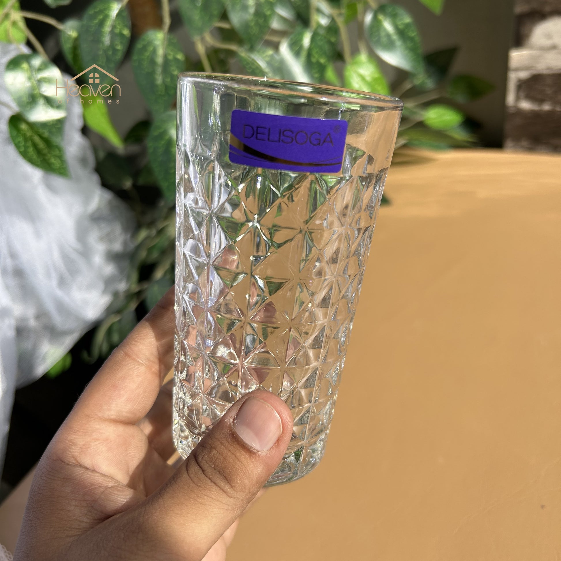 Delisoga® 280 ml Transparent Drinking Glasses – Elegant and Stylish Glassware for Every Occasion DSY2041 - Heaven of homes - Sale Pakistan