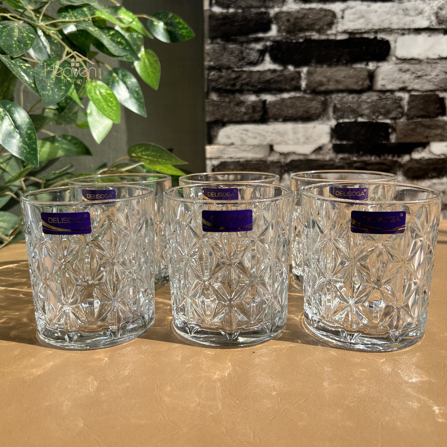 Delisoga® 340 ml Transparent Elegance Drinking Glasses 340 ml of Pure Style and Practicality - Heaven of homes - Sale Pakistan