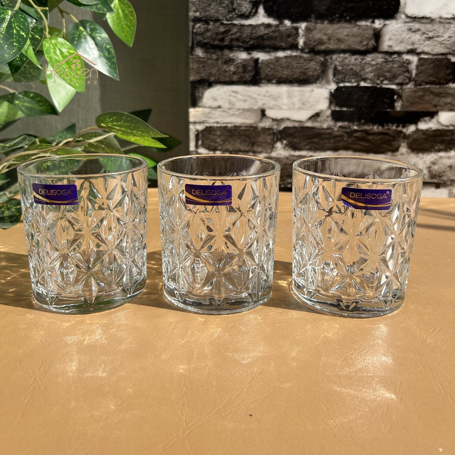 Delisoga® 340 ml Transparent Elegance Drinking Glasses 340 ml of Pure Style and Practicality - Heaven of homes - Sale Pakistan