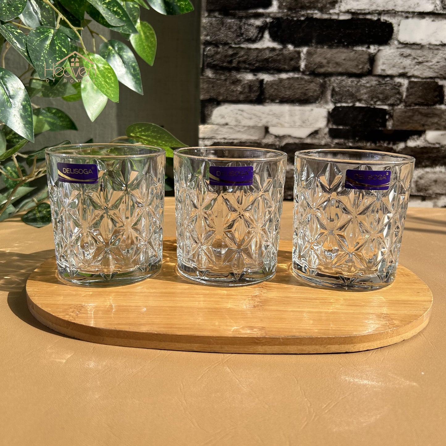 Delisoga® 340 ml Transparent Elegance Drinking Glasses 340 ml of Pure Style and Practicality - Heaven of homes - Sale Pakistan