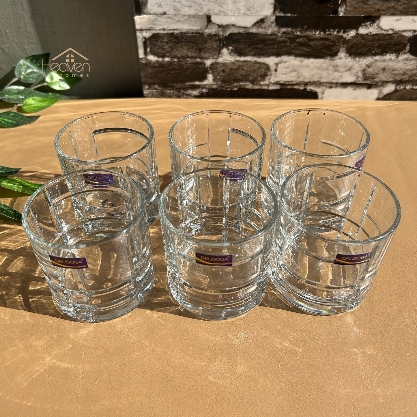 Delisoga® 340 ml Transparent Elegance Drinking Glasses 340 ml of Pure Style and Practicality KB237C - Heaven of homes - Sale Pakistan