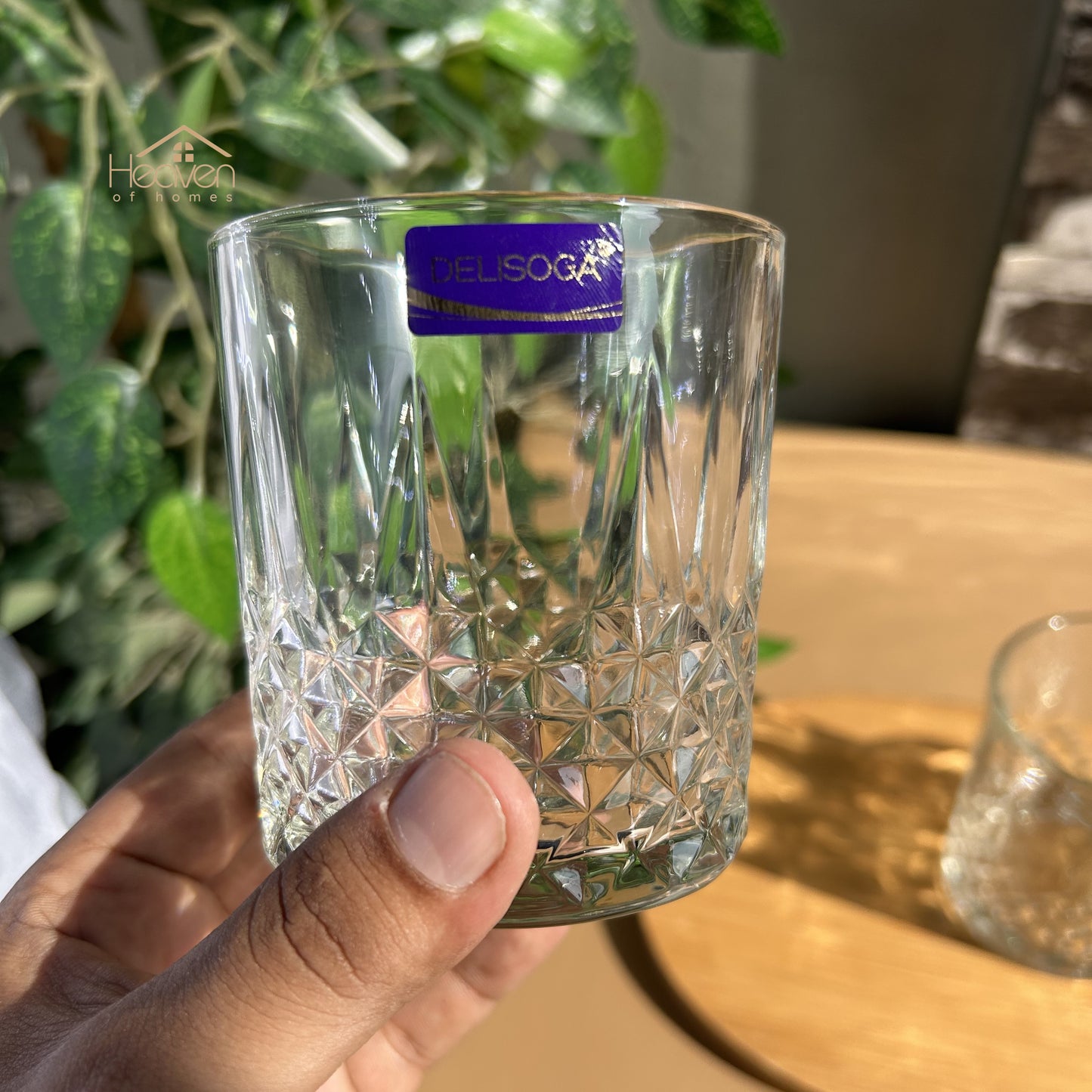 Delisoga® 340 ml Transparent Crystal Clear Drinking Glasses of Pure Style and Practicality - Heaven of homes - Sale Pakistan