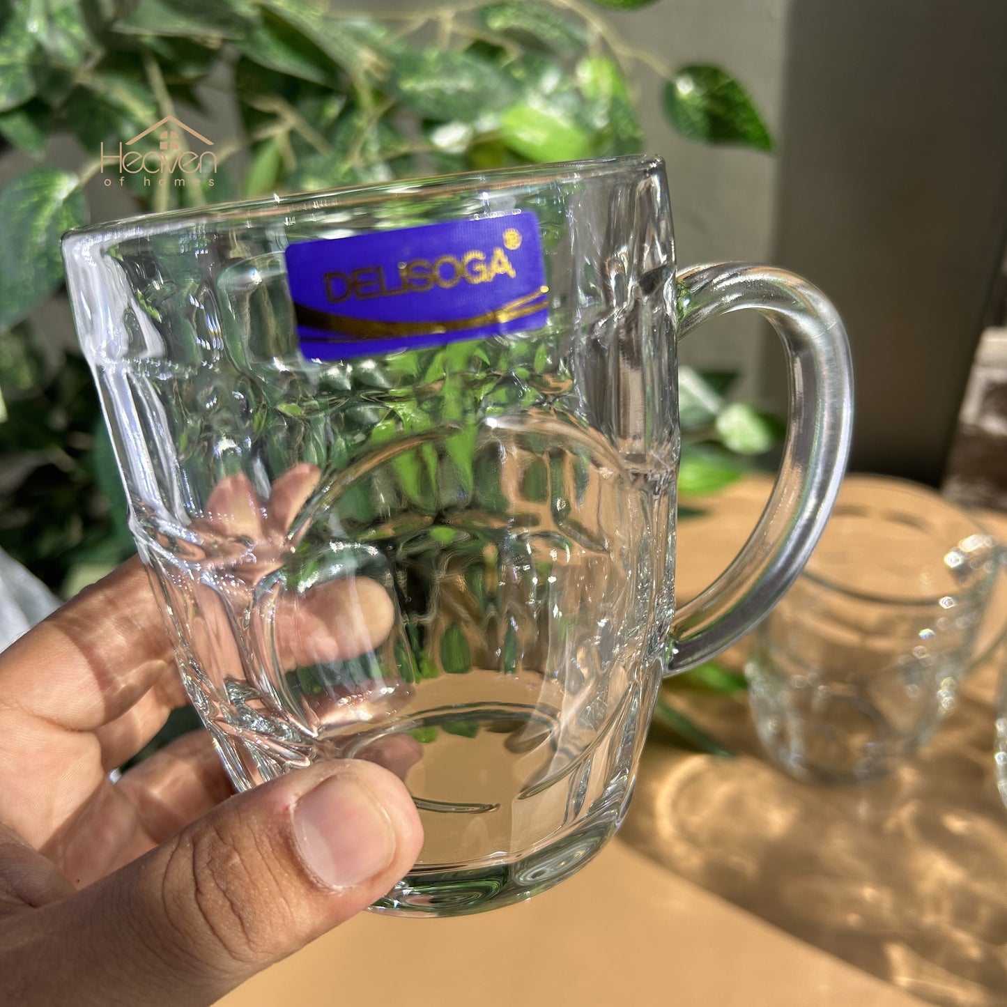 Delisoga® Juice Mugs 520 ML Each Fine Glass Material Milk Shake Mug - Heaven of homes - Sale Pakistan