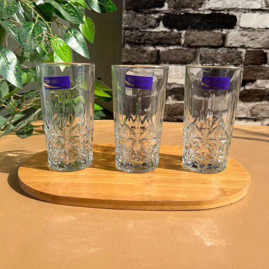 Delisoga® 280 ml Transparent Drinking Glasses – Elegant and Stylish Glassware for Every Occasion DSY2041 - Heaven of homes - Sale Pakistan