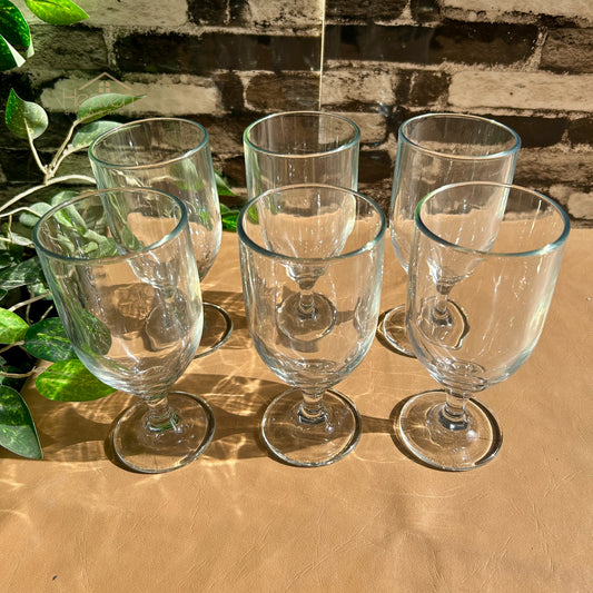 Delisoga® 6-piece 340ml Transparent Vine Glass Drinking Glasses – For Home & Dining Plain K325