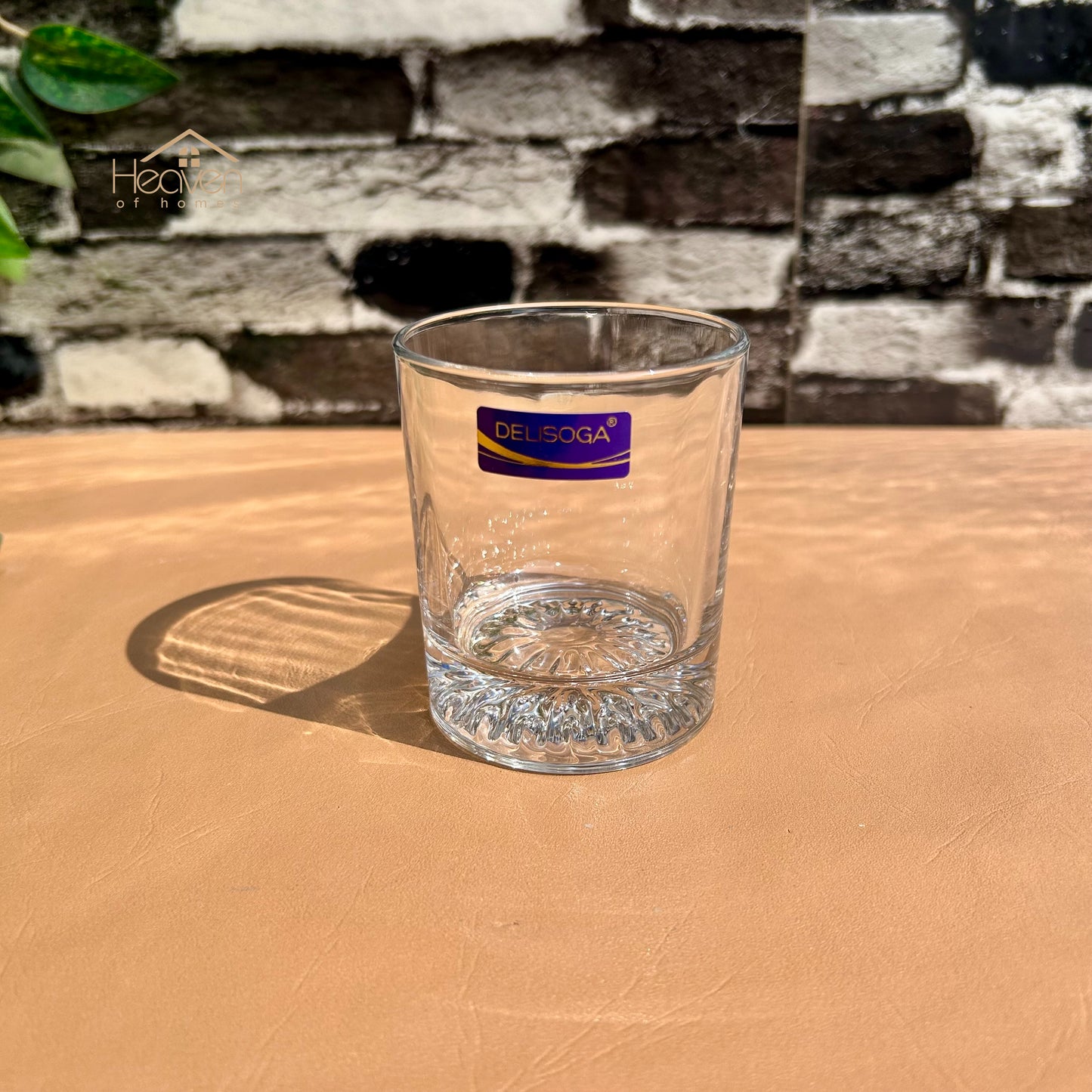 Delisoga® 6-Peice 225ml Glass Tumblers – Transparent Glasses for Water, Juice, Cocktails & Beverages