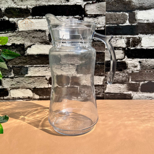 Delisoga® Premium Glass Serving Jug with Lid – 1.7L | Elegant Water Pitcher for Home & Offices - YZH-37/L1