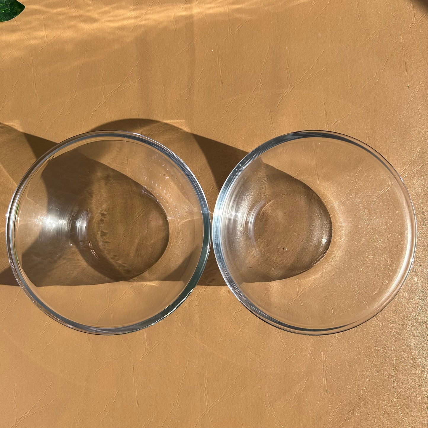 Royal Glass Mixing Bowl 7 Inches Clear Glass Microwave Oven safe Set of 2 - Heaven of homes - Sale Pakistan