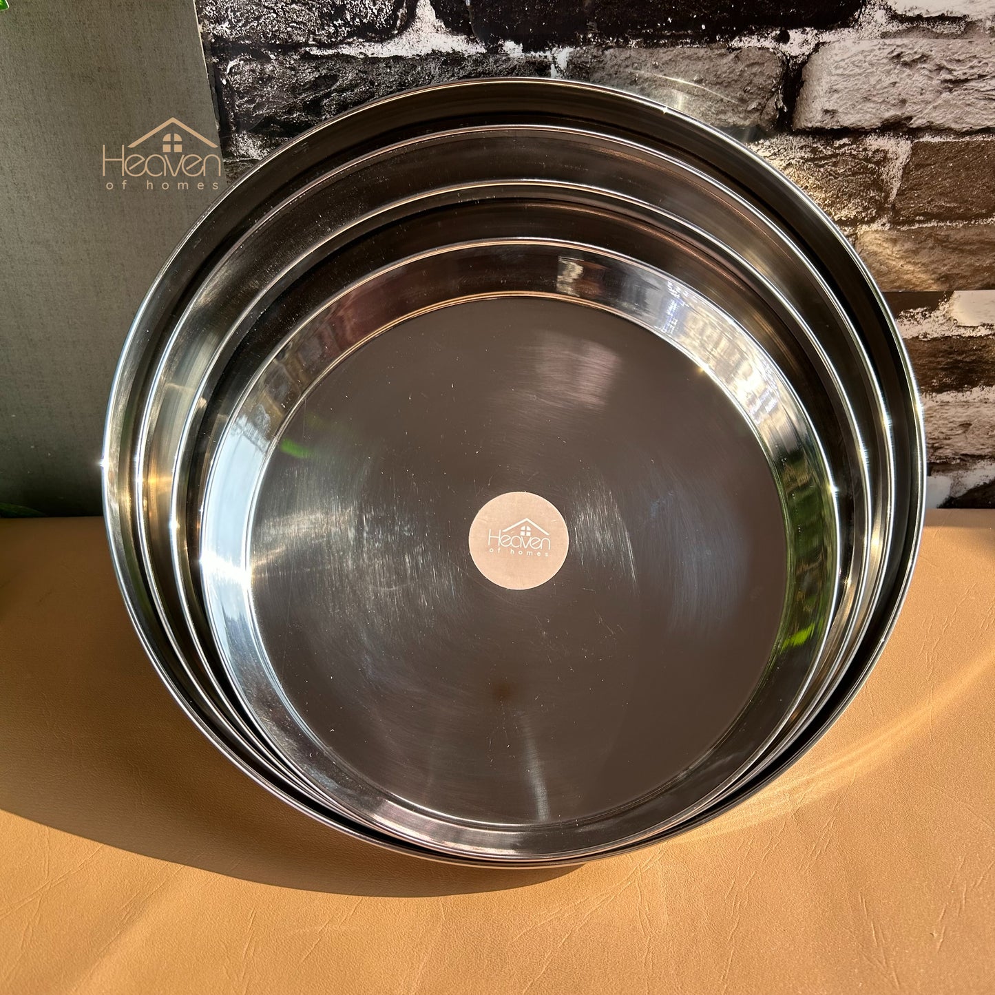 Indian Style Thaali | Pure Stainless Steel Dinnerware - Heaven of homes - Sale Pakistan