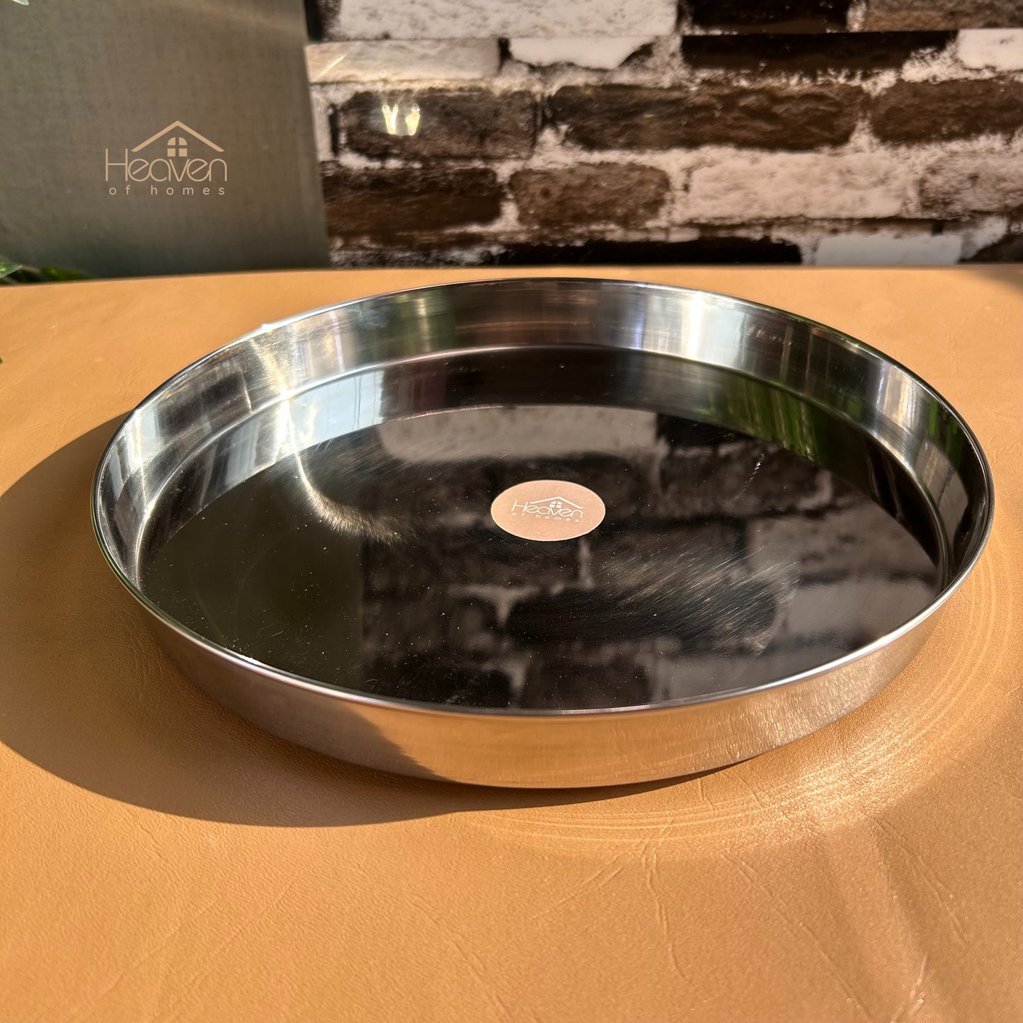 Indian Style Thaali Pure Stainless Steel Set of 6 - Heaven of homes - Sale Pakistan