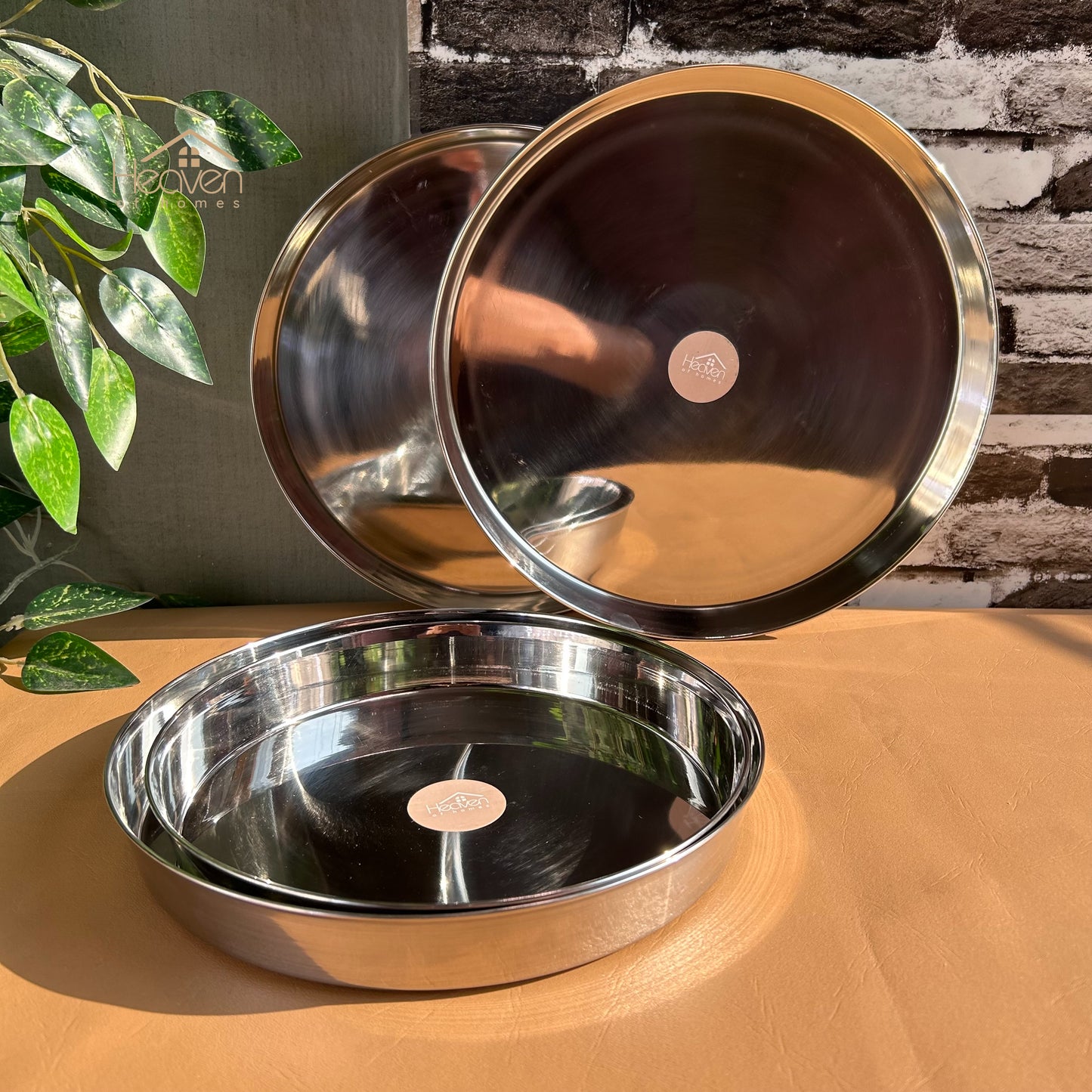 Indian Style Thaali | Pure Stainless Steel Dinnerware - Heaven of homes - Sale Pakistan