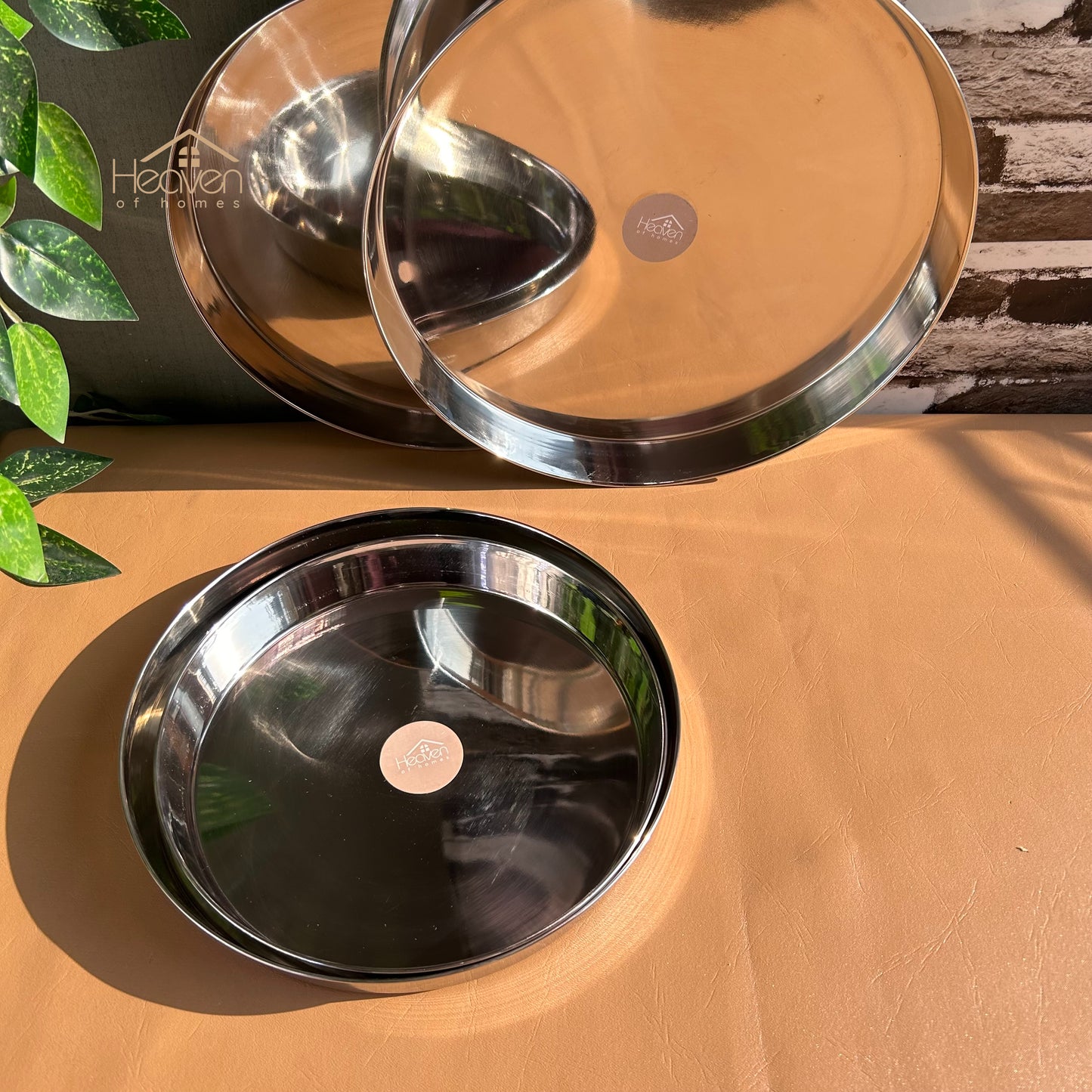 Indian Style Thaali | Pure Stainless Steel Dinnerware - Heaven of homes - Sale Pakistan