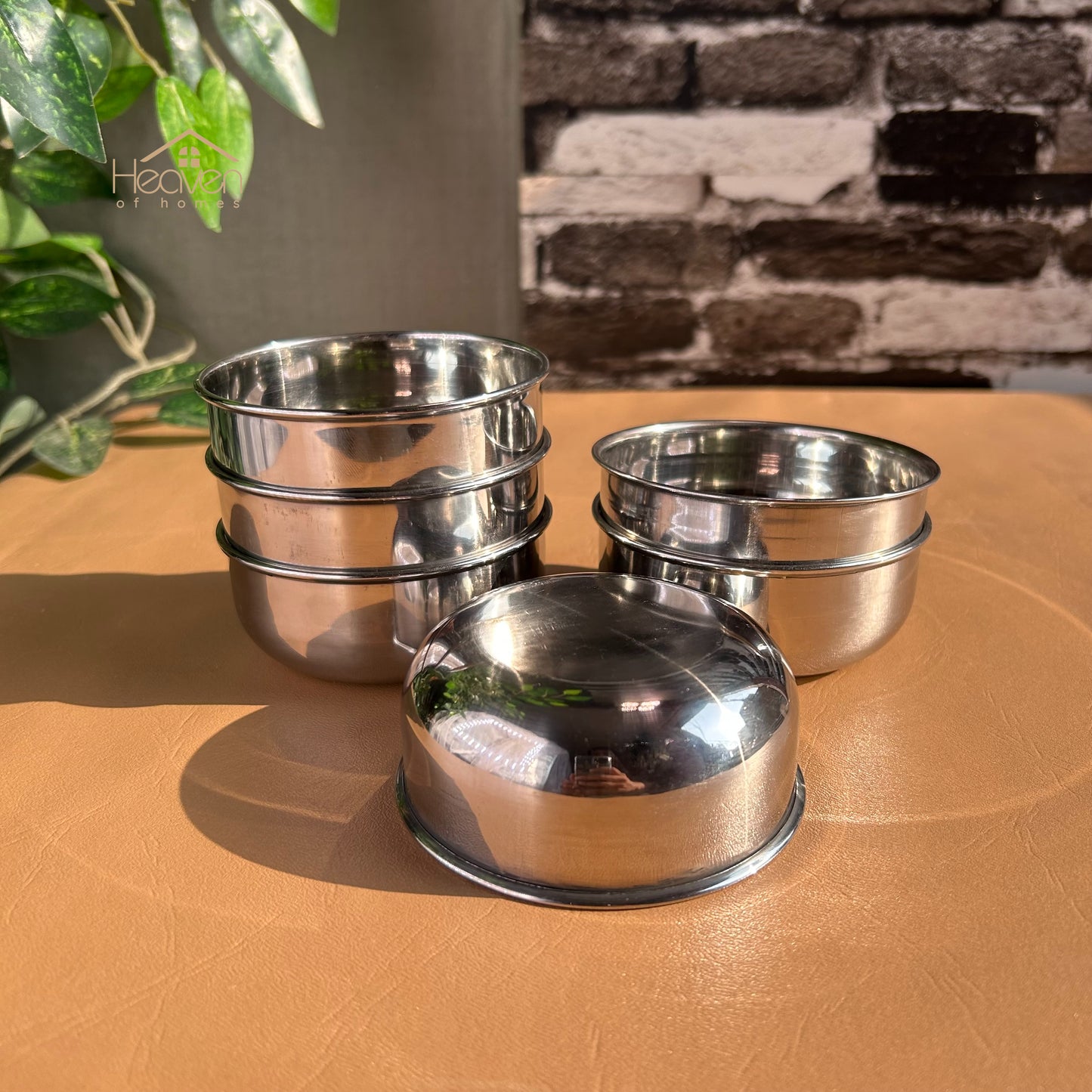 Set of 6 Stainless Steel Multipurpose Bowls – 4 Inch Diameter - Heaven of homes - Sale Pakistan