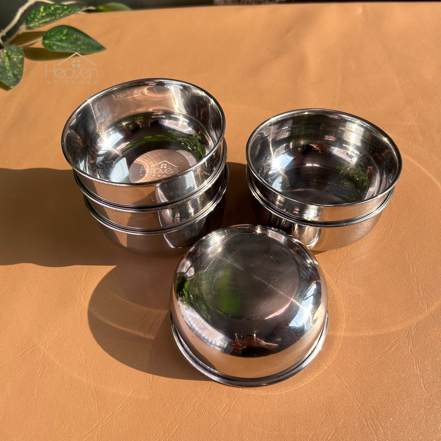 Set of 6 Stainless Steel Multipurpose Bowls – 4 Inch Diameter - Heaven of homes - Sale Pakistan