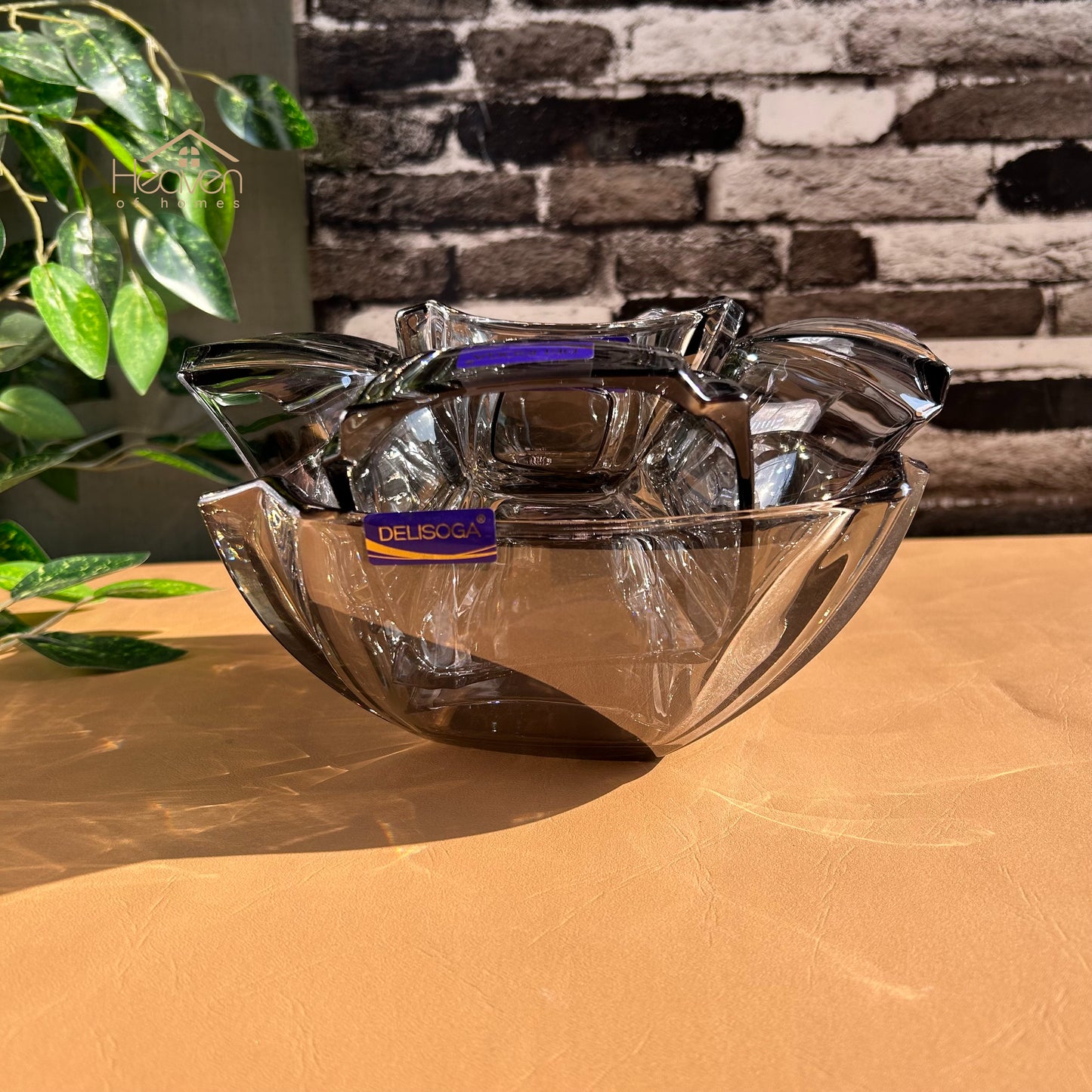 Delisoga® 7-Piece Colored Glass Ice Cream & Fruit Serving Set – Premium Glassware Collection - Heaven of homes - Sale Pakistan