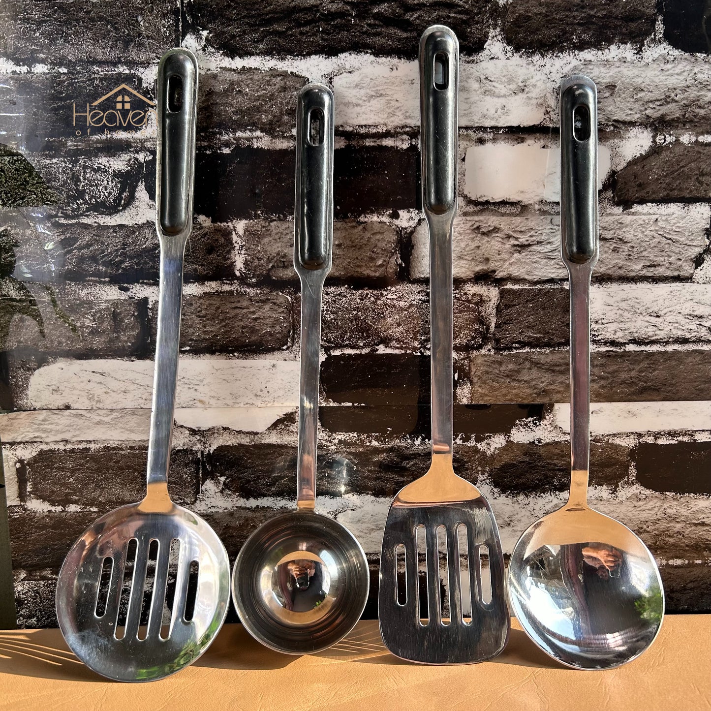 Imperial 12 Inch Heavy Duty Stainless Steel Kitchen Utensil Set – Durable Cookware & Kitchen Tool - Heaven of homes - Sale Pakistan