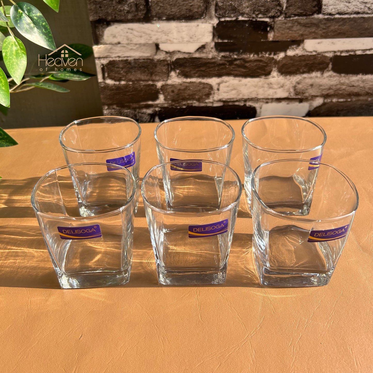 Delisoga® 290 ml Transparent Elegance Drinking Glasses 290 ml of Pure Style and Class - Heaven of homes - Sale Pakistan