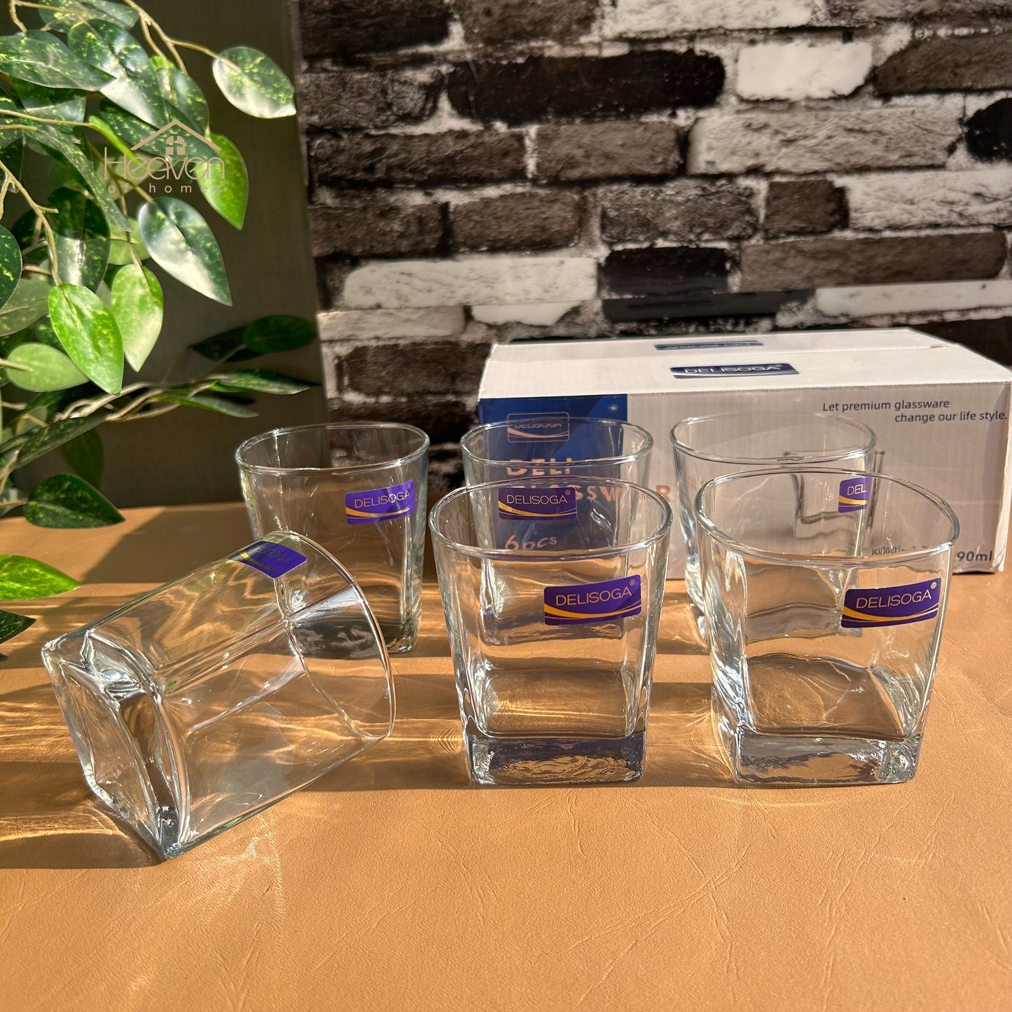 Delisoga® 290 ml Transparent Elegance Drinking Glasses 290 ml of Pure Style and Class - Heaven of homes - Sale Pakistan