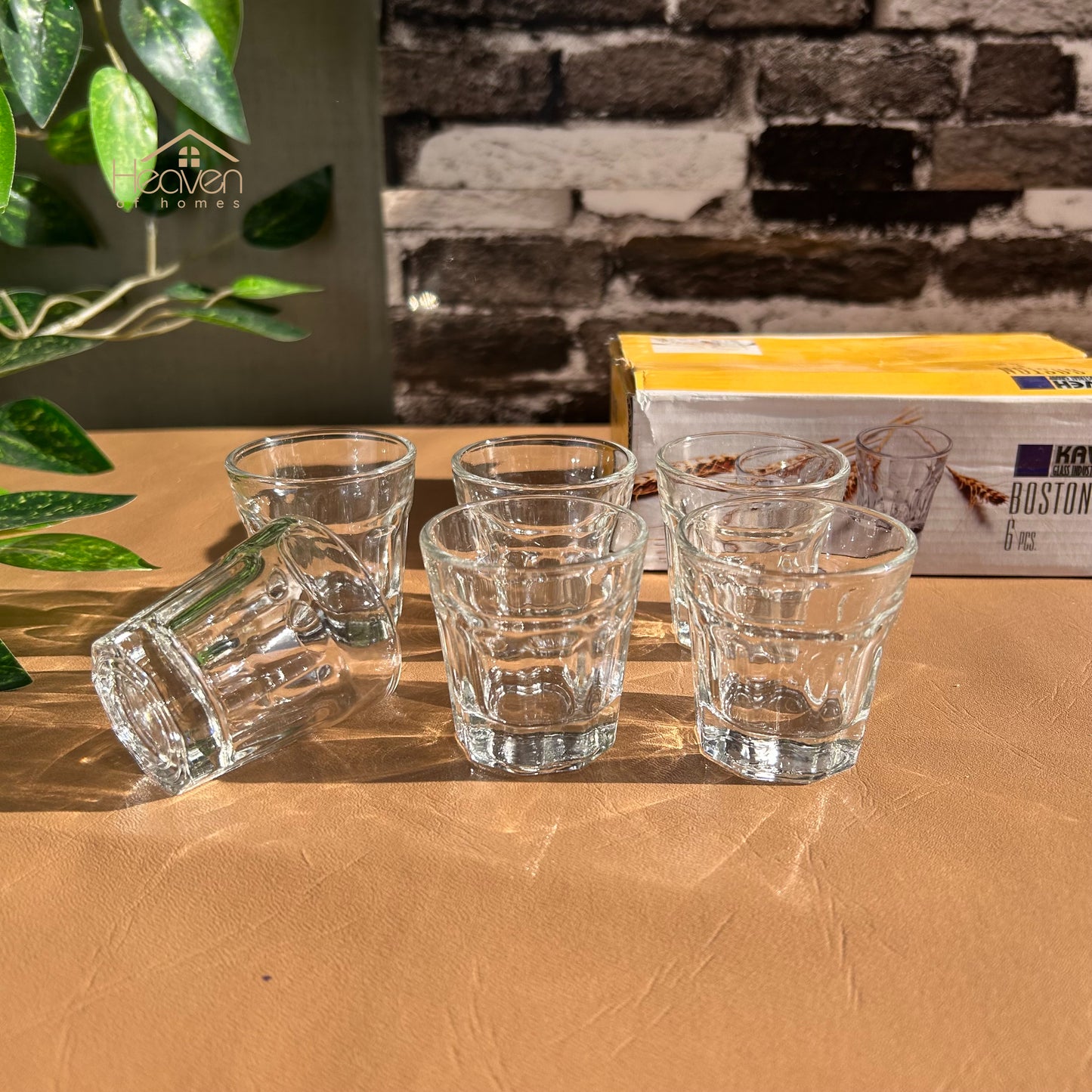 Heaven of Homes Zam Zam Mini Glasses – Set of 6 for Decor or Candle Crafting - Heaven of homes - Sale Pakistan