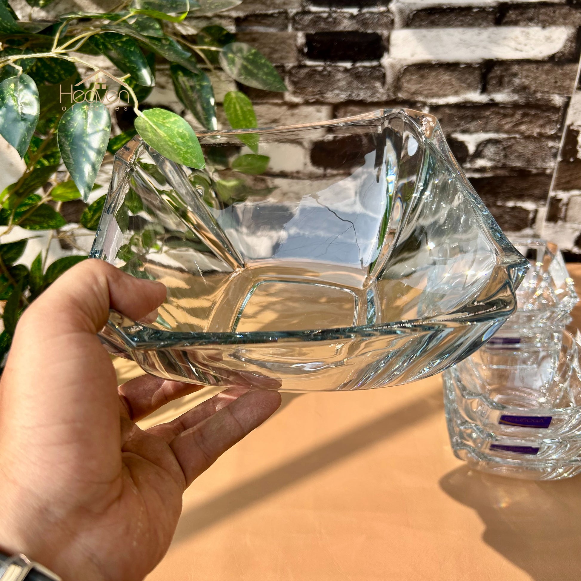 Delisoga® 7-Piece Clear Glass Premium Glass Fruit Serving Set – Elegant Glassware Collection - Heaven of homes - Sale Pakistan