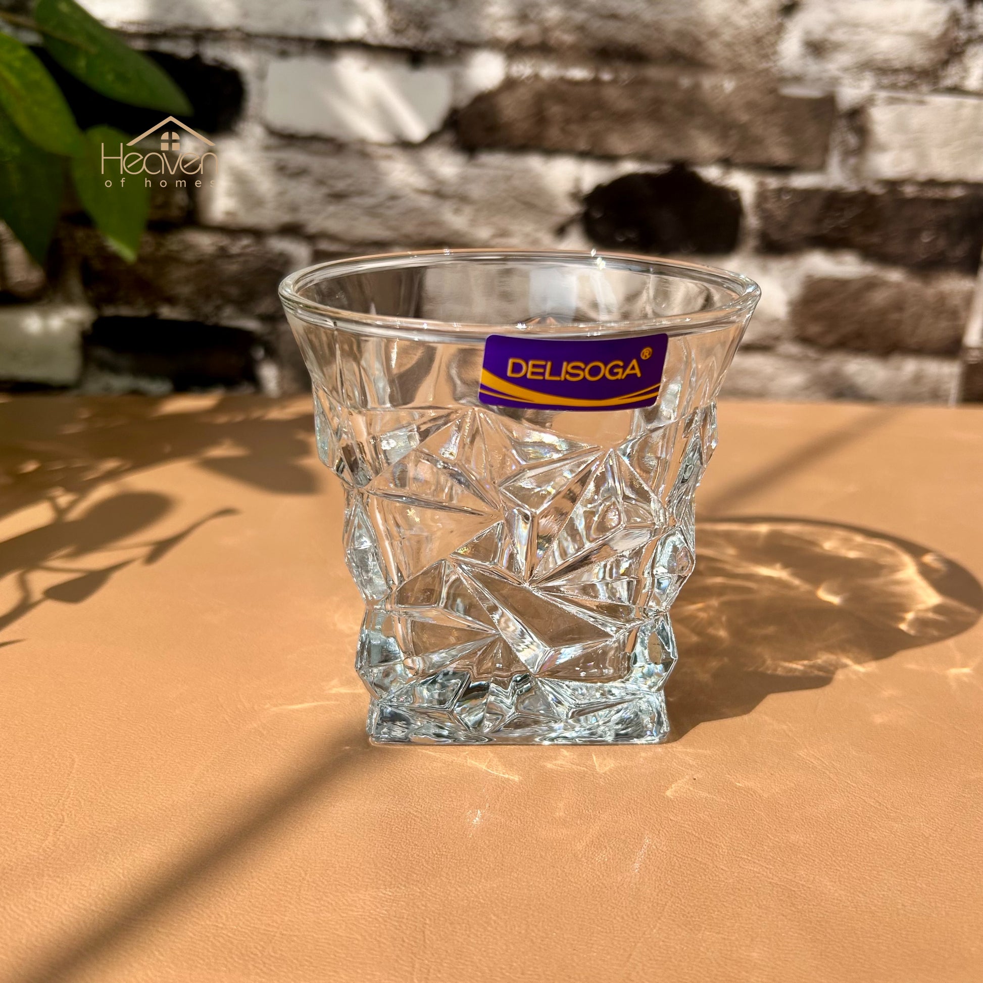 Delisoga® Classic Crystal Glassware Set - 6-Piece Collection | Elegant 320ml Tumblers | Timeless Clear Design New - Heaven of homes - Sale Pakistan