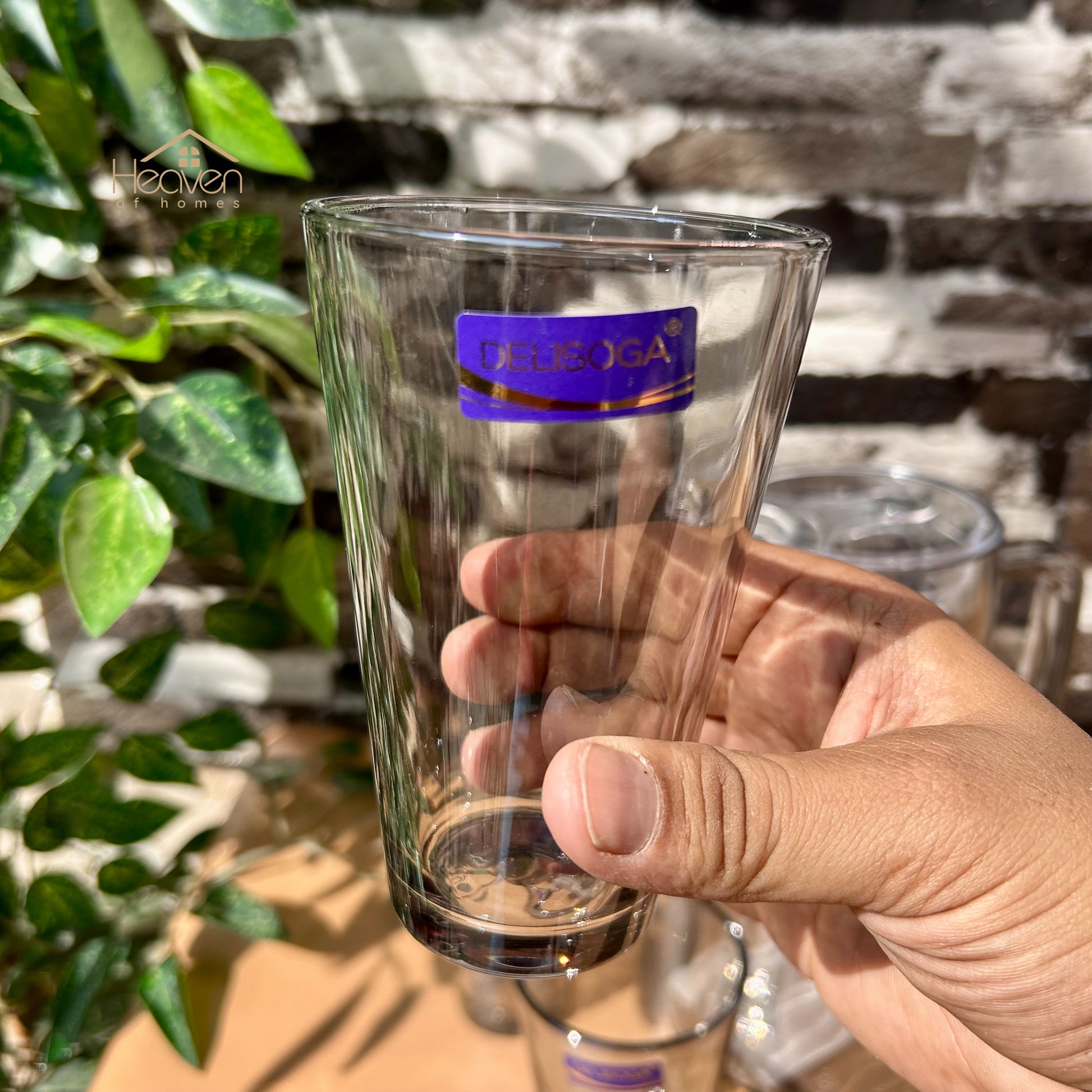 Delisoga® Premium 7-Piece Colored Glass Water & Drink Serving Set 6 Glasses & 1 Jug - Heaven of homes - Sale Pakistan