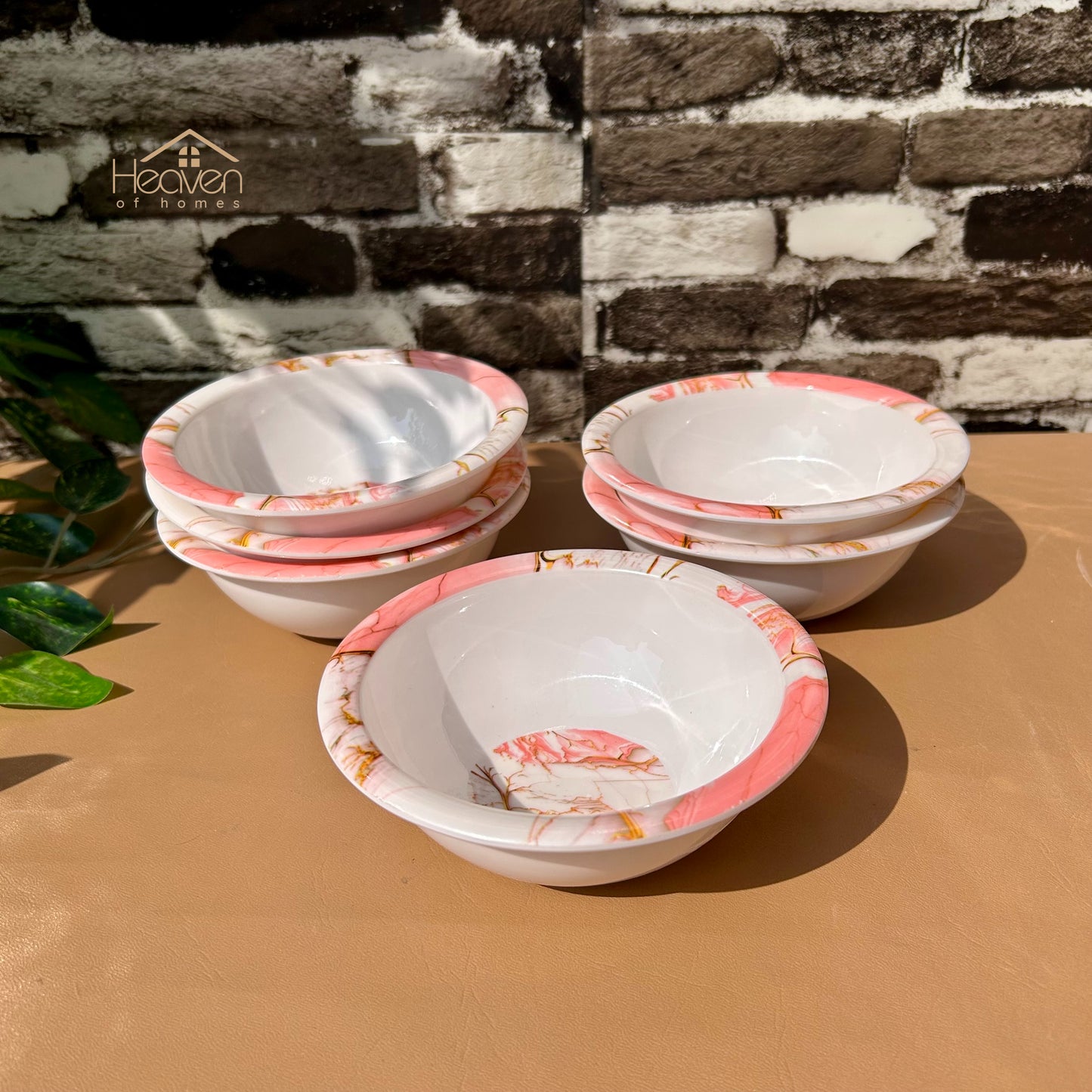 Melamine 6-Person Serving Dinner Set 36-Pieces Melamine Dinner Set – Trending Stain-Proof Double Glazed | Elegant Tableware - Heaven of homes - Sale Pakistan