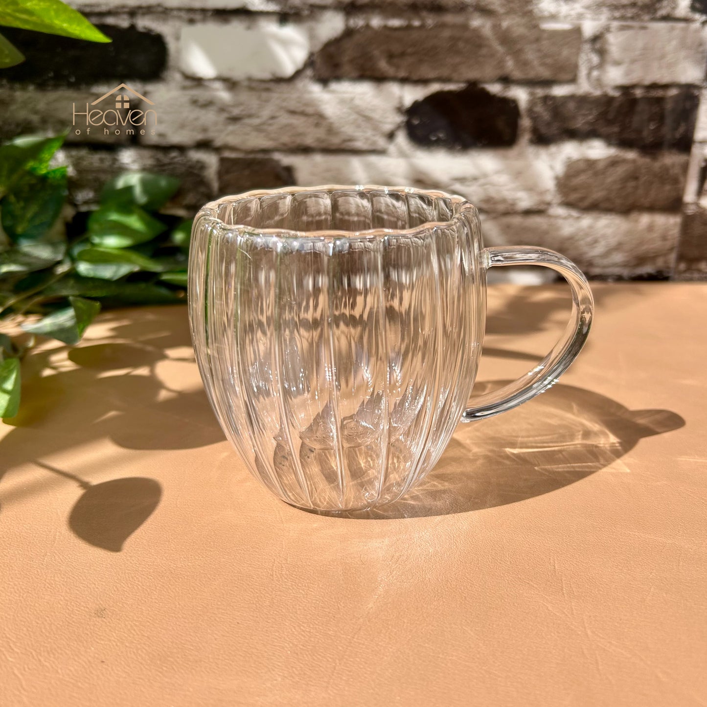 Double Walled Glass Mugs – 250ml | Insulated Coffee, Tea, Latte, Cappuccino & Juice Cups - Heaven of homes - Sale Pakistan