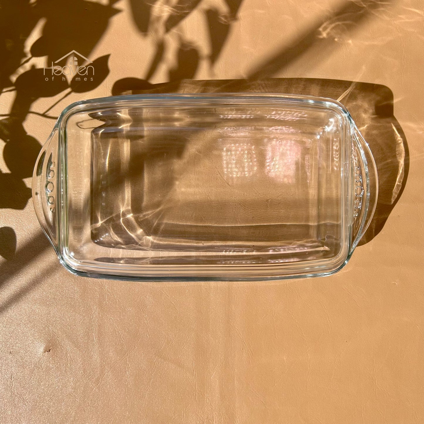 13-Inch Rectangular Glass Serving Casserole Dish with Glass Lid | Imported Clear Glass Serving Dish - Heaven of homes - Sale Pakistan