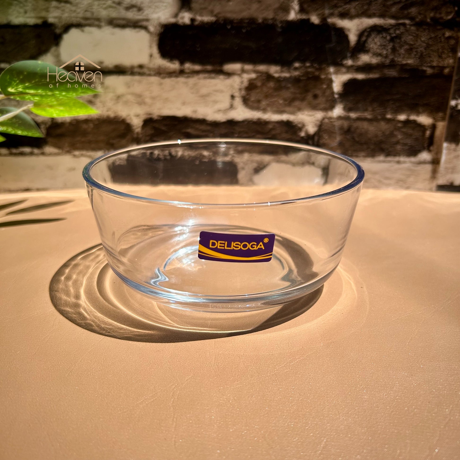 Delisoga® Set of 6 Clear Glass Soup Bowls - 5.5 Inch Transparent Design - Heaven of homes - Sale Pakistan