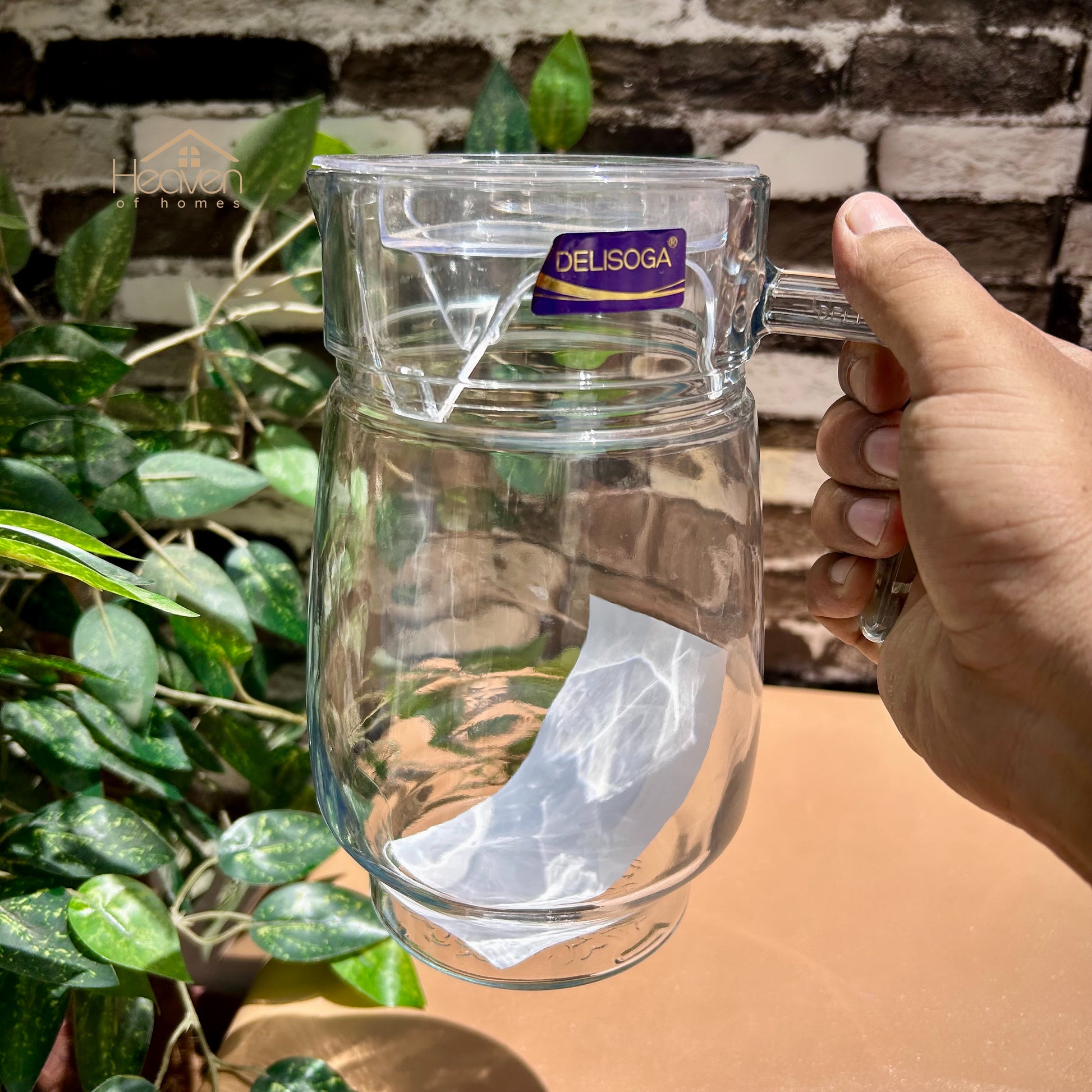 Delisoga® Premium 1.65-Liter Glass Serving Jug – Elegant Pitcher for Cool Beverages - Heaven of homes - Sale Pakistan