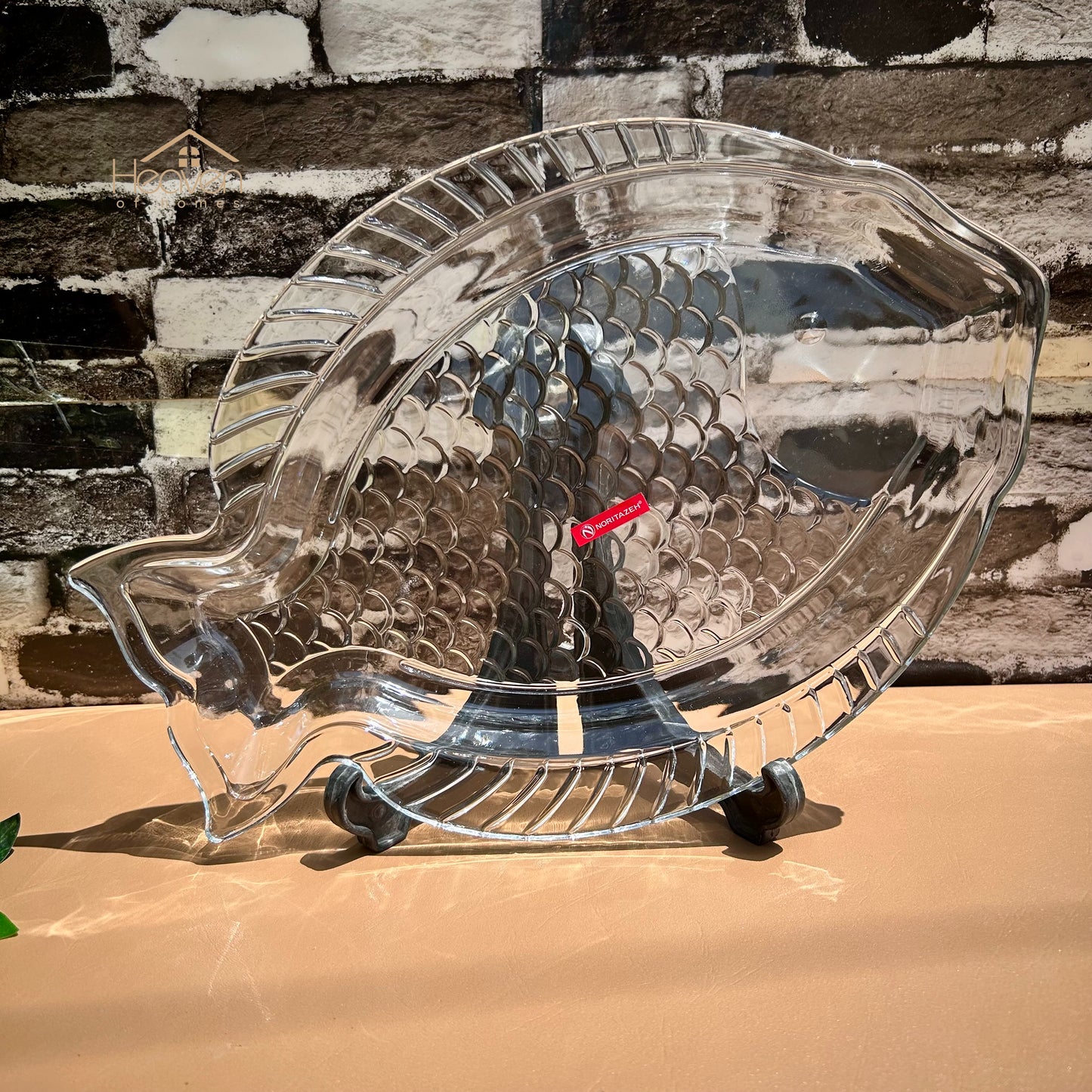 Heaven® Beautiful Large Fish Tray-Transparent Glass 14 inches - Heaven of homes - Sale Pakistan