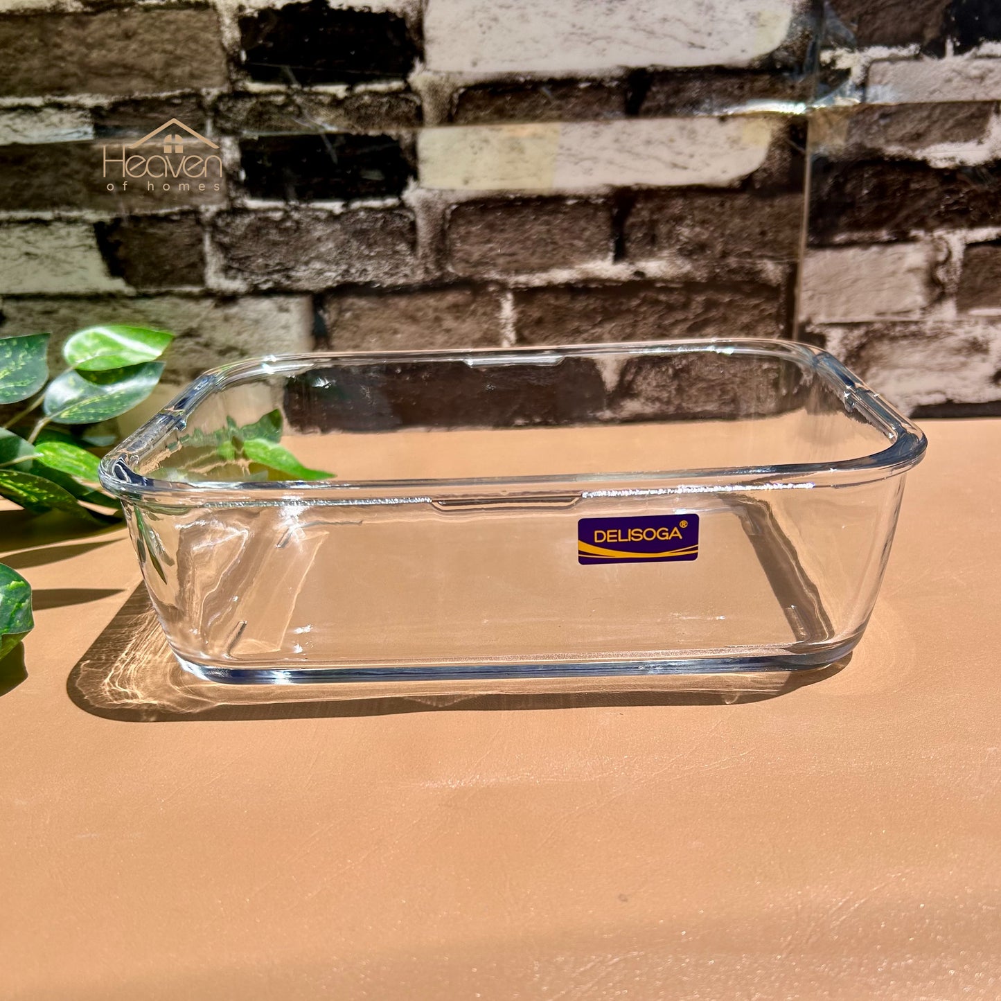 Delisoga® Glass Food Storage Containers – Set of 3 Stackable Trays & Bowls Microwave Safe Dishes