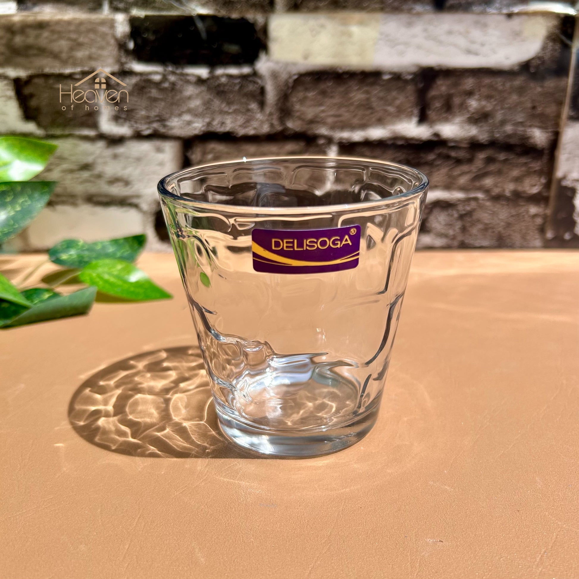 Delisoga® Drinking Glasses Set - 6-Piece Everyday Collection | Elegant 240 ml Ice Cube - Heaven of homes - Sale Pakistan