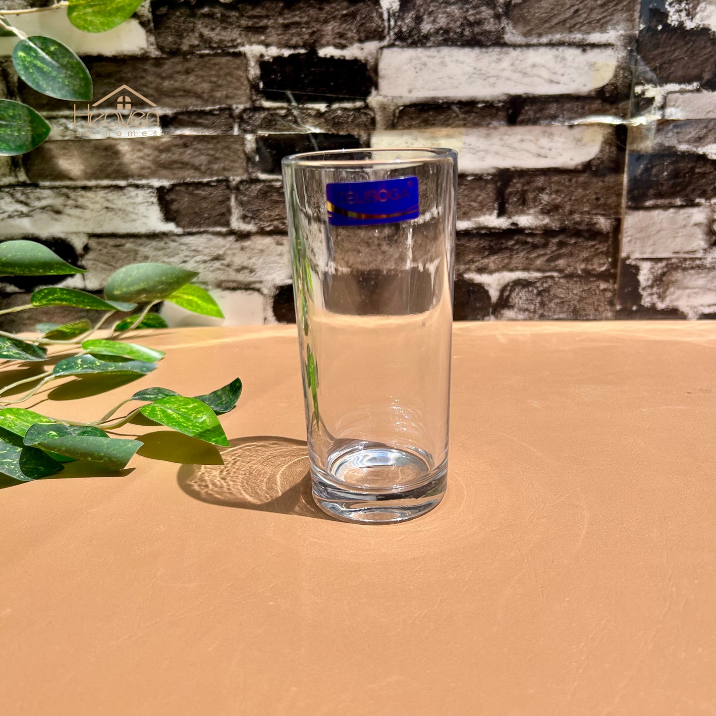 Delisoga® High Ball Water Glasses Clear Glass Material Set Of 6 280 ML - Heaven of homes - Sale Pakistan