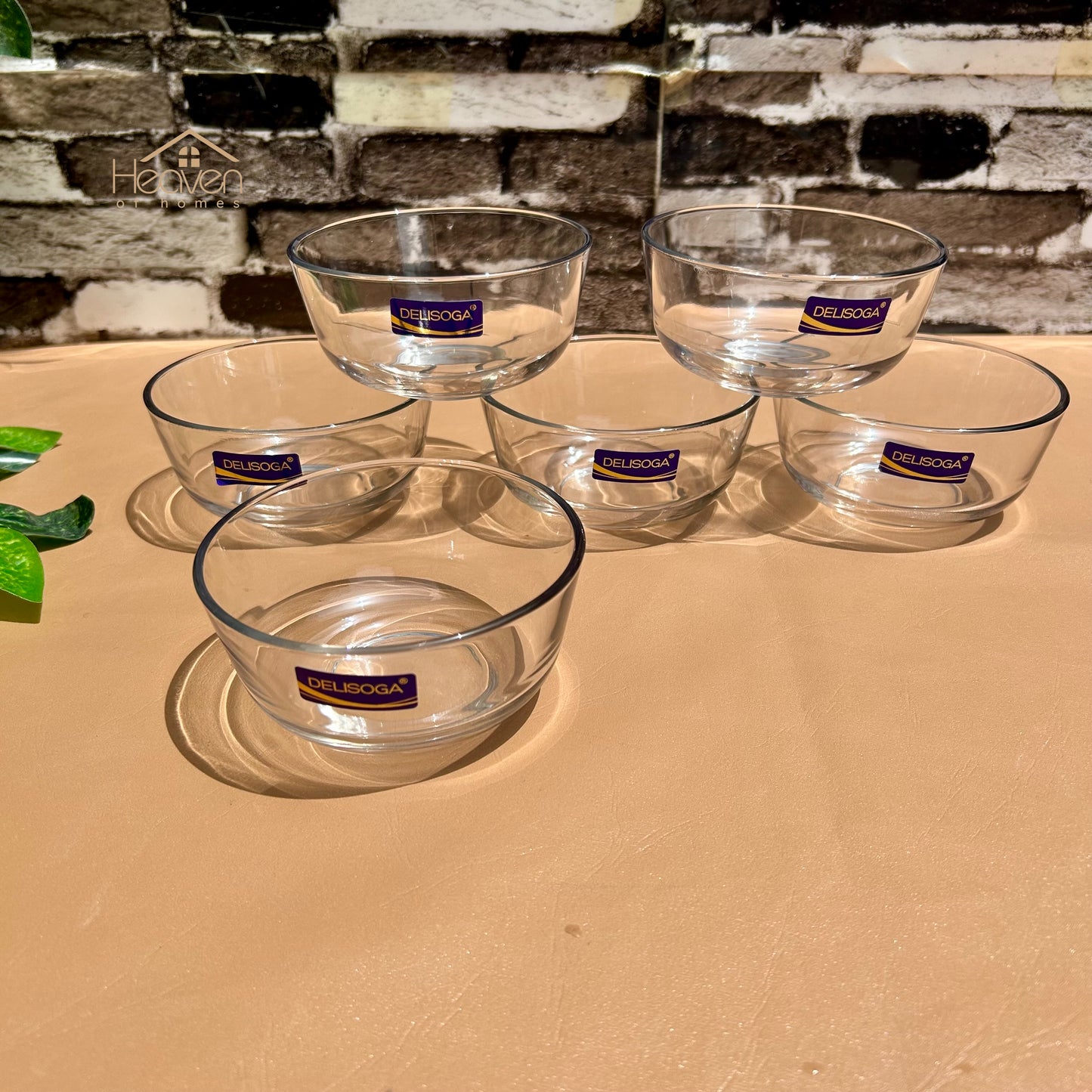 Delisoga® Set of 6 Clear Glass Fruit & Dessert Bowls – 4.5 Inches - Heaven of homes - Sale Pakistan
