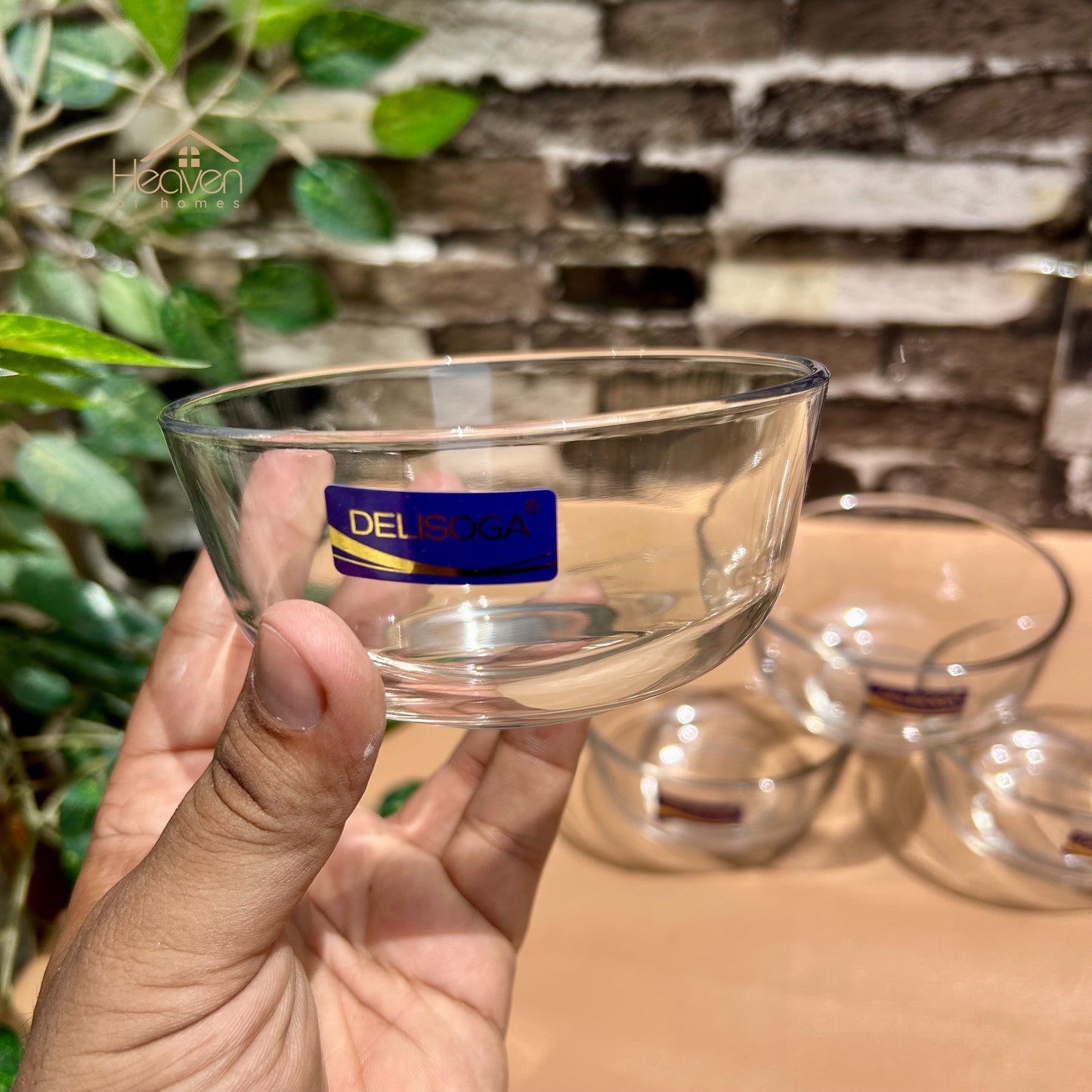 Delisoga® Set of 6 Clear Glass Fruit & Dessert Bowls – 4.5 Inches - Heaven of homes - Sale Pakistan