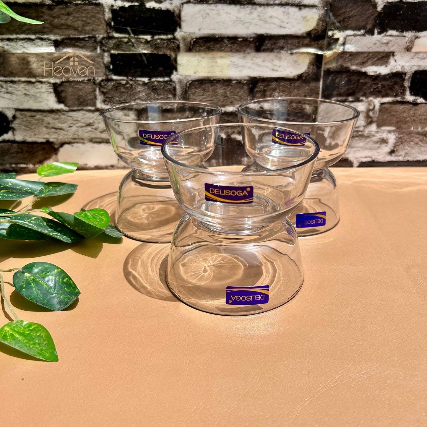 Delisoga® Set of 6 Clear Glass Fruit & Dessert Bowls – 4.5 Inches - Heaven of homes - Sale Pakistan