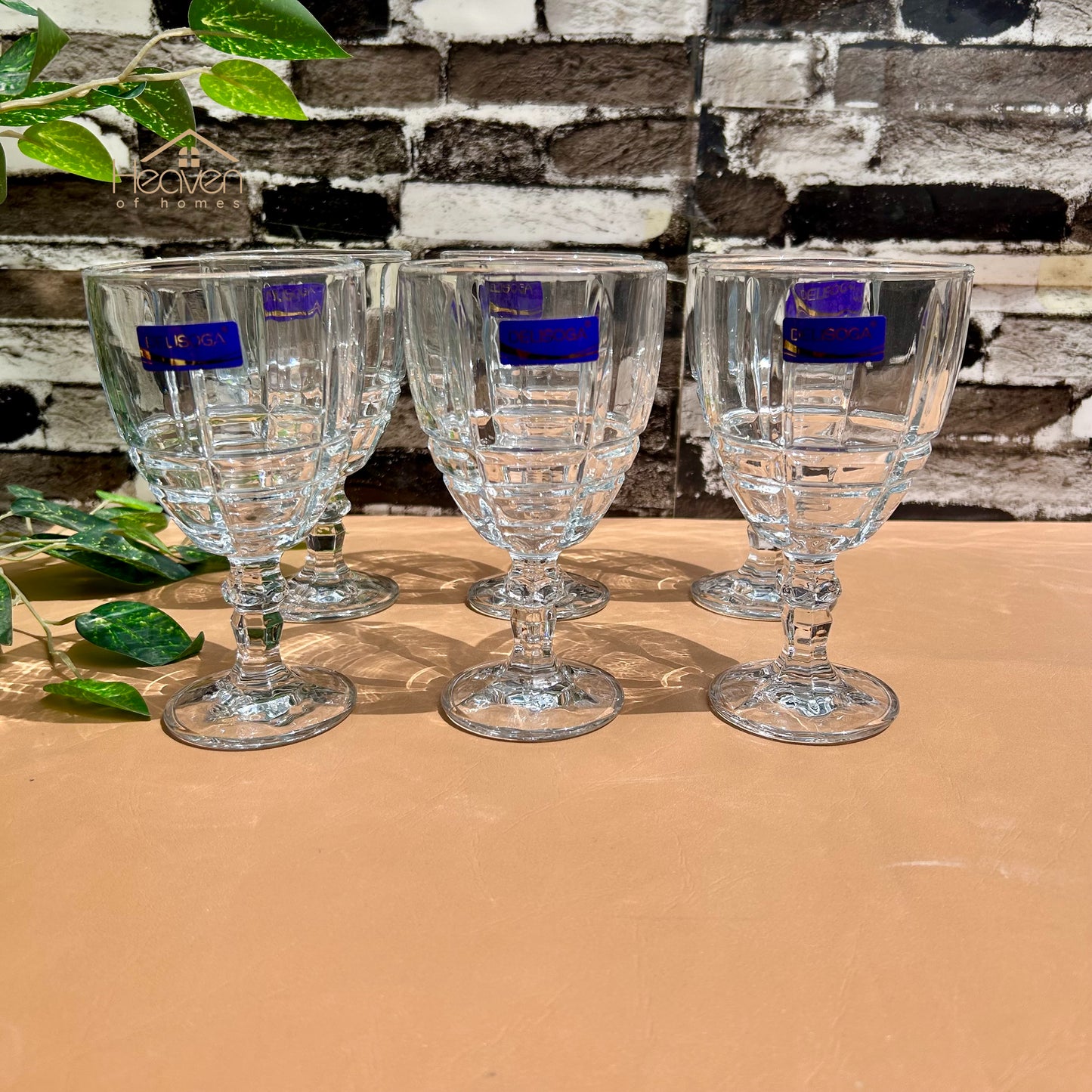 Delisoga® Classic Glasses Set - 6-Pieces Vine Glass | Elegant Collection 340ml - Heaven of homes - Sale Pakistan