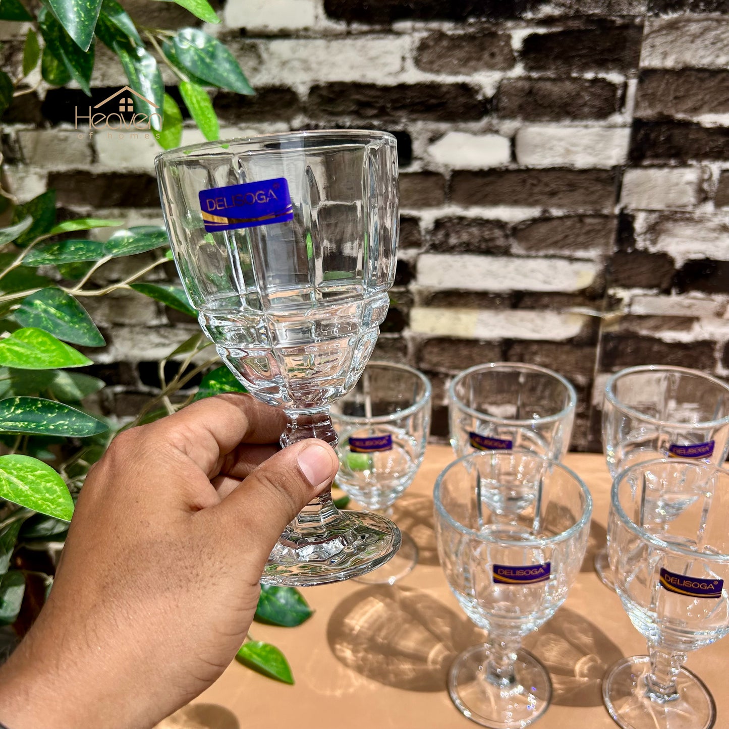 Delisoga® Classic Glasses Set - 6-Pieces Vine Glass | Elegant Collection 340ml - Heaven of homes - Sale Pakistan