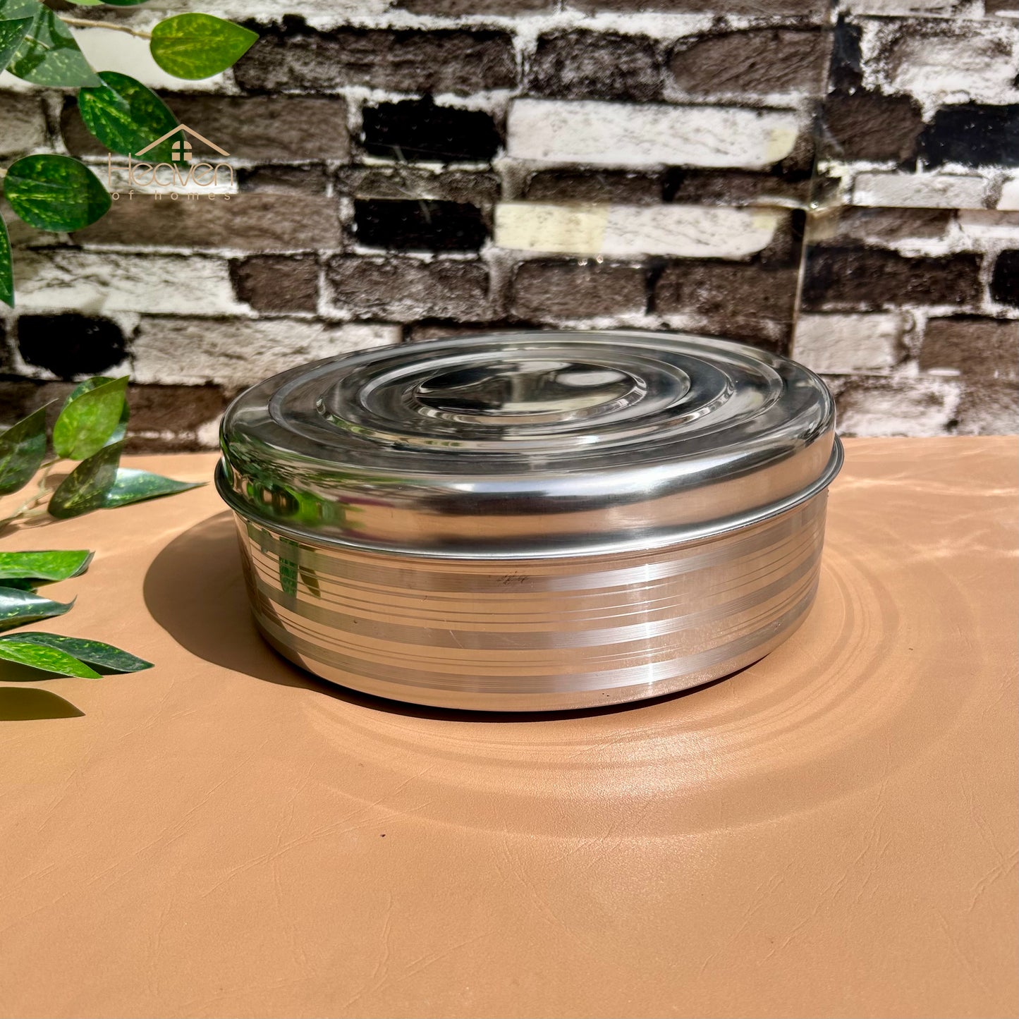 Heaven® Stainless steel Spice box Indian masala daba dry fruit box accessory container 12 Inches - Heaven of homes - Sale Pakistan