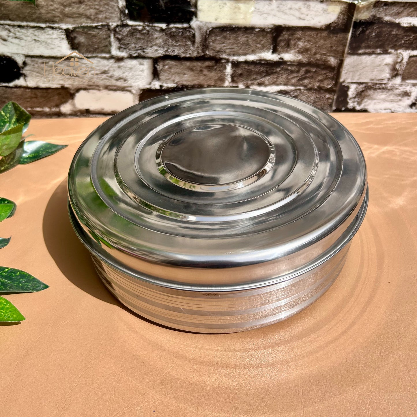 Heaven® Stainless steel Spice box Indian masala daba dry fruit box accessory container 12 Inches - Heaven of homes - Sale Pakistan